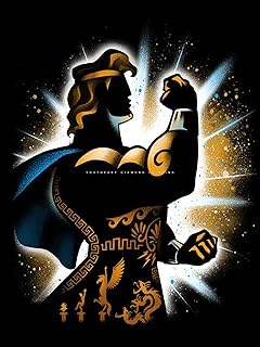 Youtheart Painting with Diamonds Hercules Diamond Art Villain, 5D Full Drill Cross Stitch Embroidery Kits, DIY Wall Décor