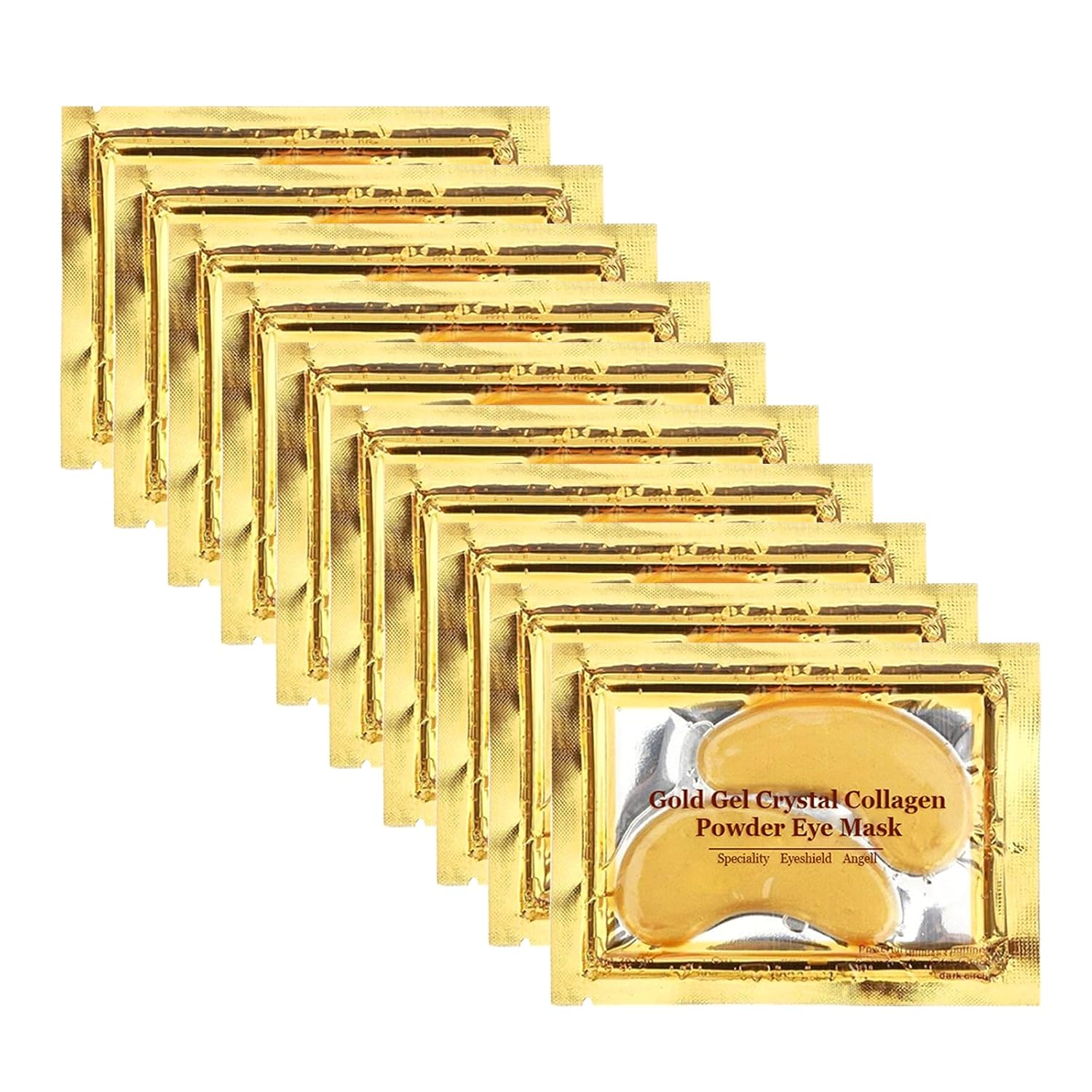 Adofect Under Eye Patches 30 Pairs 24K Gold Under Eye Mask with Collagen Hyaluronic Acid for Deep Moisturizing