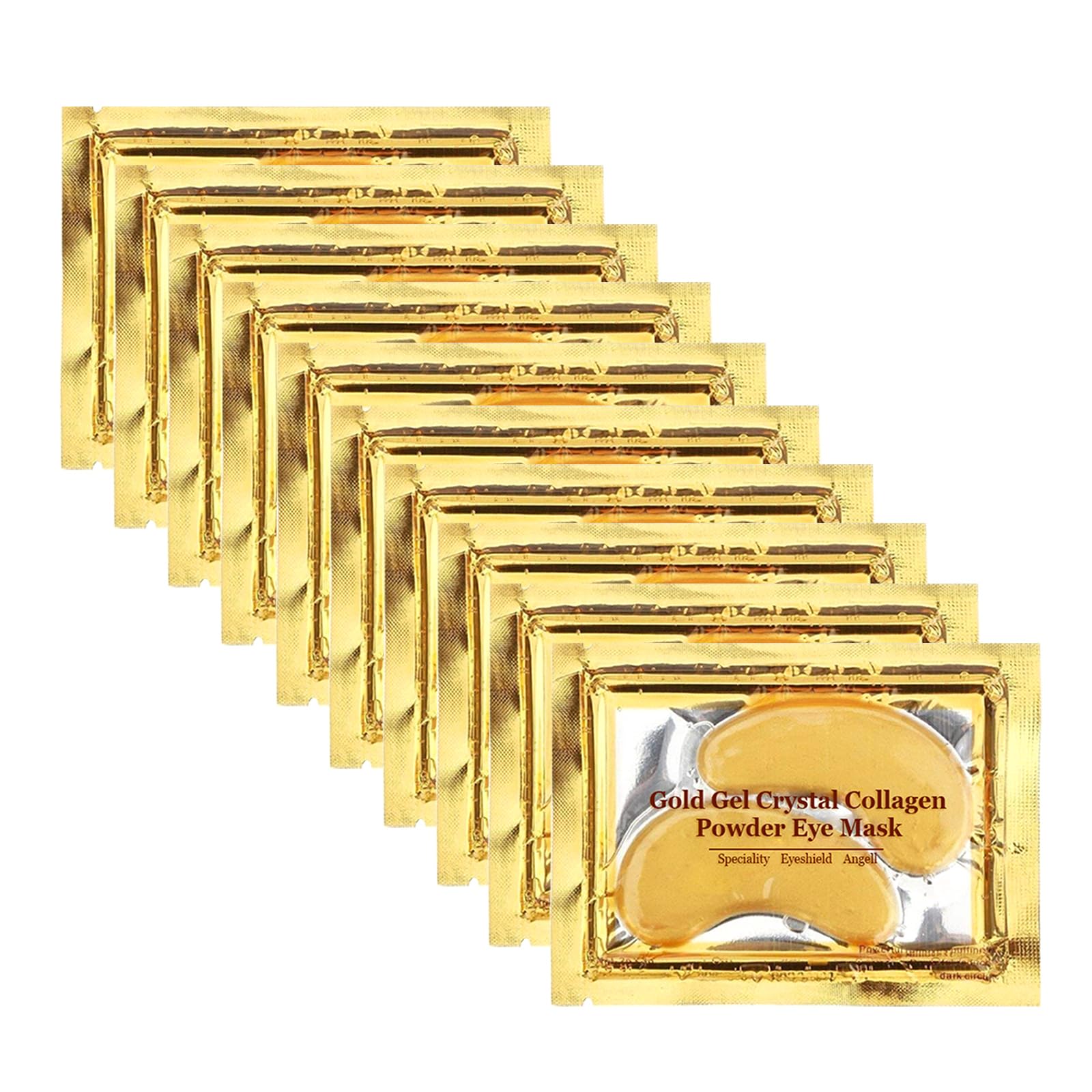 Adofect Under Eye Patches 30 Pairs 24K Gold Under Eye Mask with Collagen Hyaluronic Acid for Deep Moisturizing
