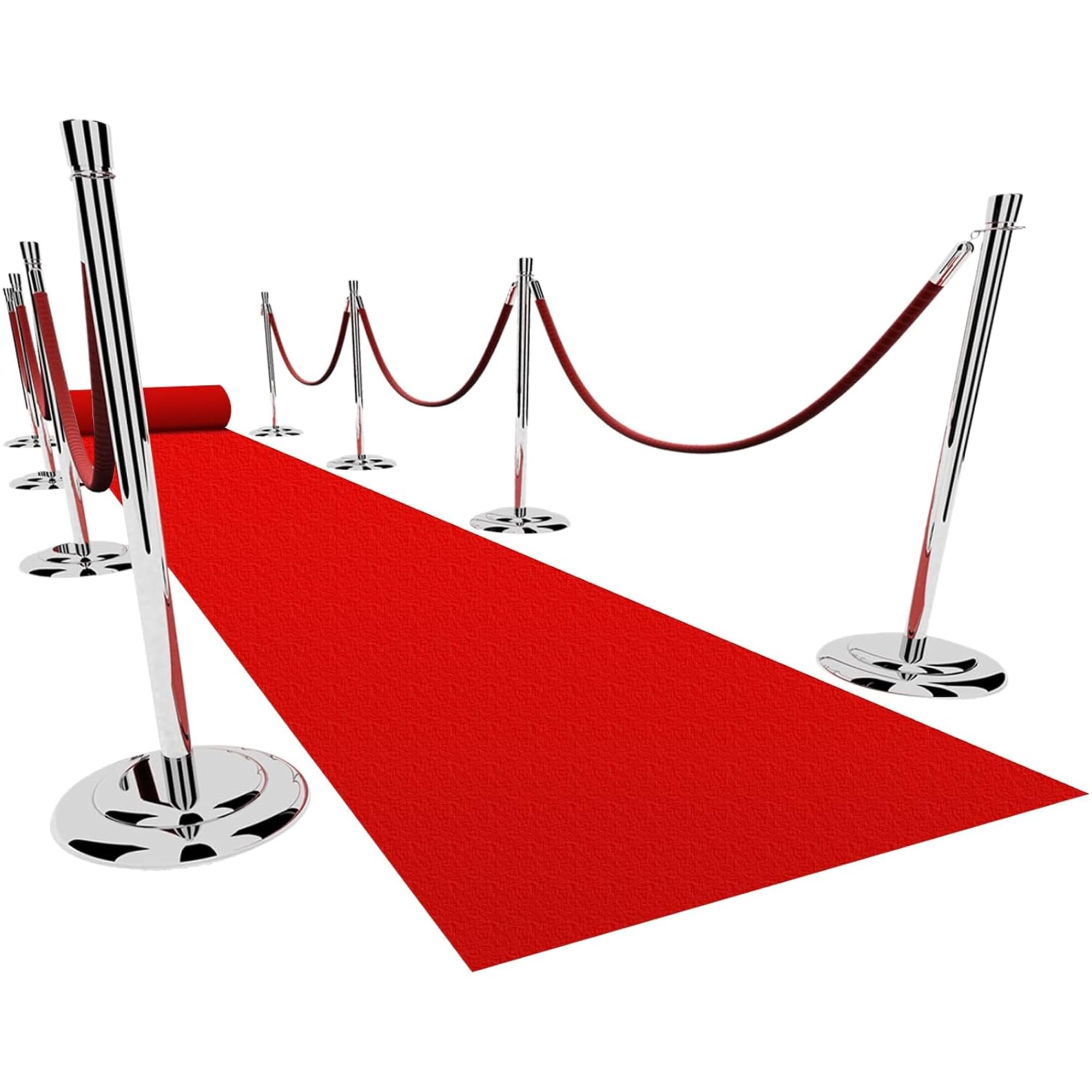 Tapis Rouge Extra Épais 1x10m Tapis de Passage Rouge pour Fêtes & Événements Anti-Dérapant Lavable en Machine Tapis de Couloir de Mariage pour Demandes en Mariage Noël,Thanksgiving