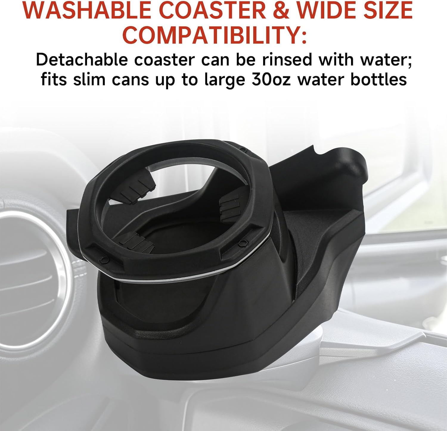 Driver Left Door Cup Holder Compatible with Jeep Wrangler JL/Gladiator JT 2018-2026