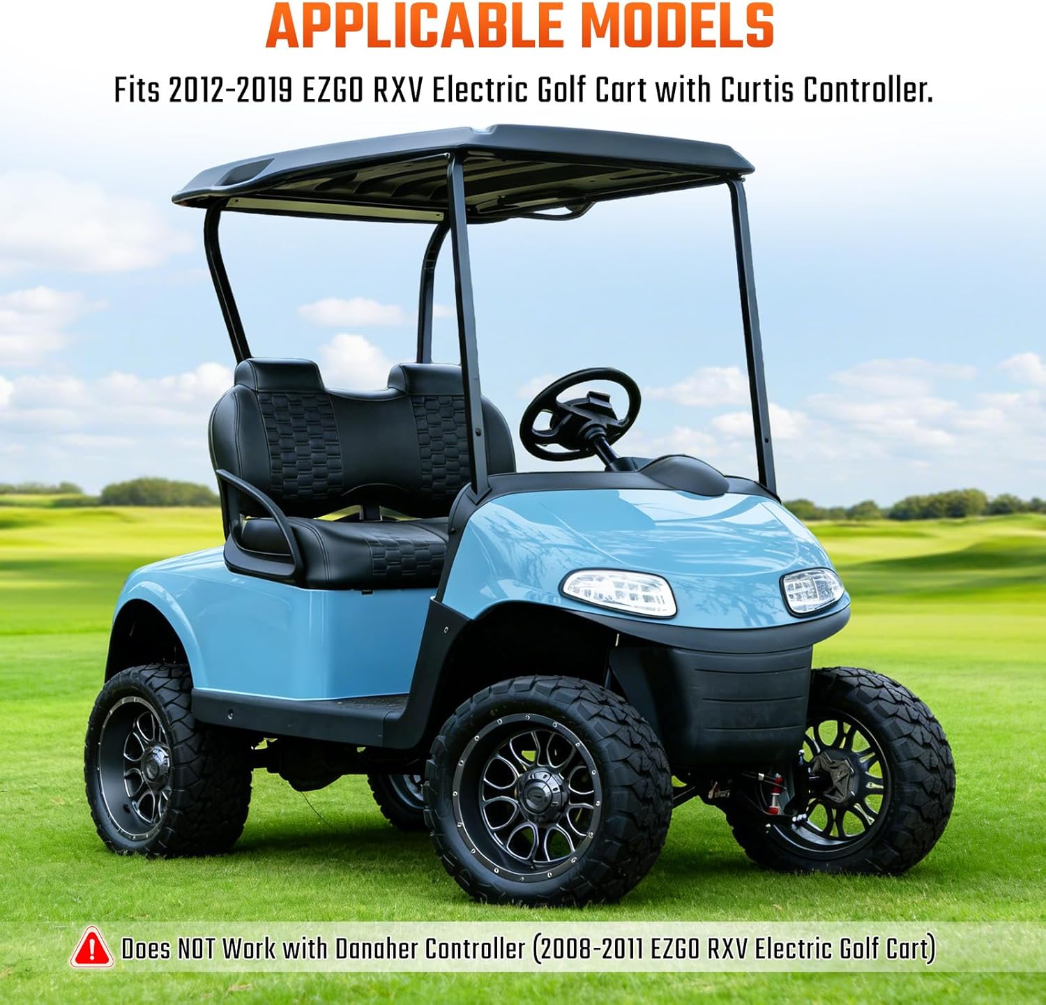 Golf Cart Speed Controller Wiring Harness, 35Pin Black Box 618950, 48V Main Cable for 2012-2019 Electric EZGO RXV with Curtis Speed Controller Wiring Harness