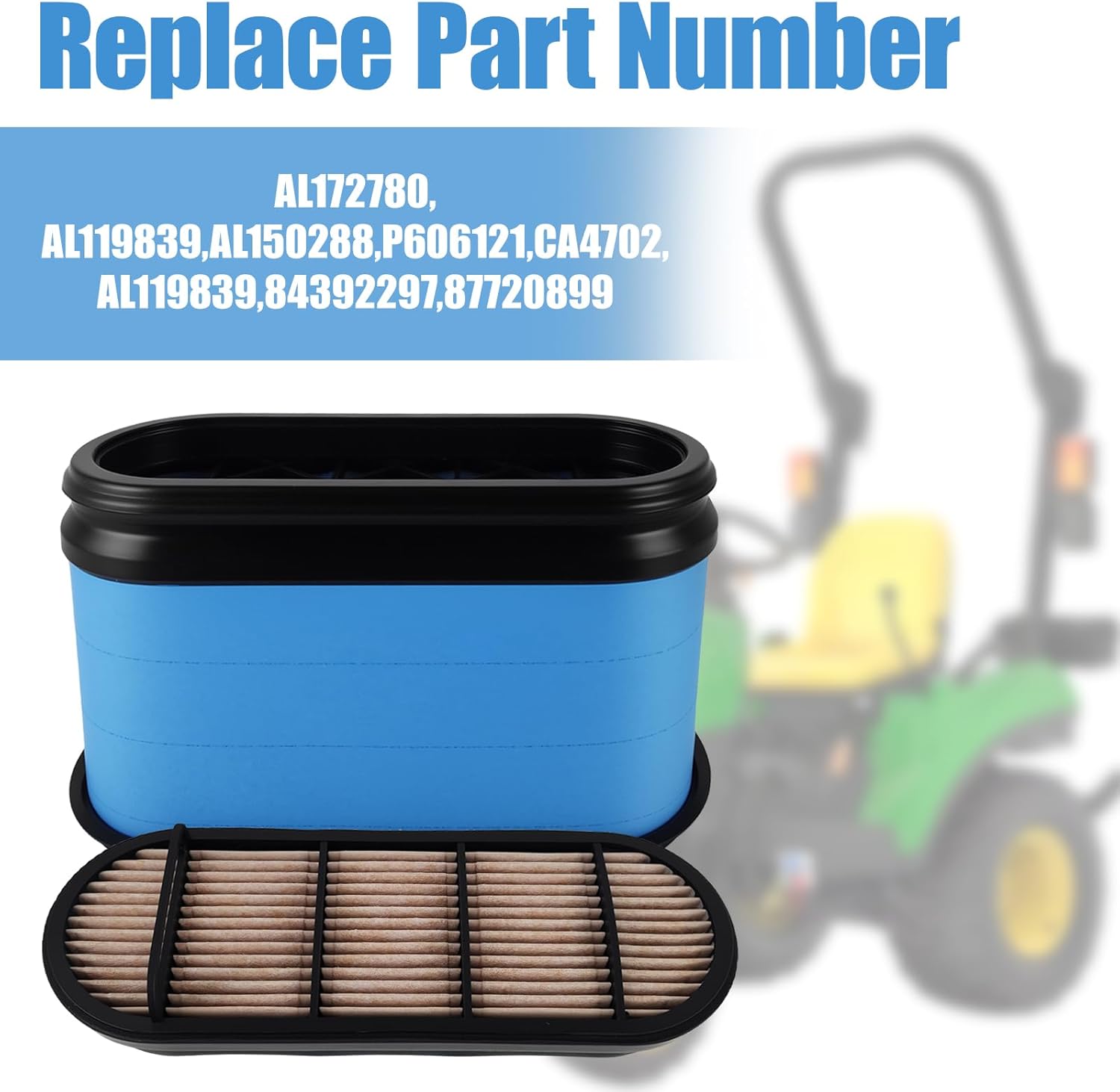AL172780 Air Filter, suitable for 6120, 6320, 6140, 7220, 7320, 7515 other tractor models.