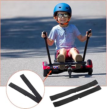 4 Pieces Adjustable Hoverboard Straps Hook and Loop Fastening Hoverboard Cable Hoverboard Replacement Straps for Kart Accessories Self Balance Scooter
