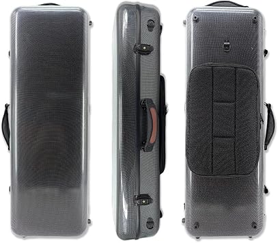 Viola Case 16 inch Carbon Fiber Hard Strong Light Viola Box for 15-17 Inches Size 2.5kg Lightweight Viola Case
