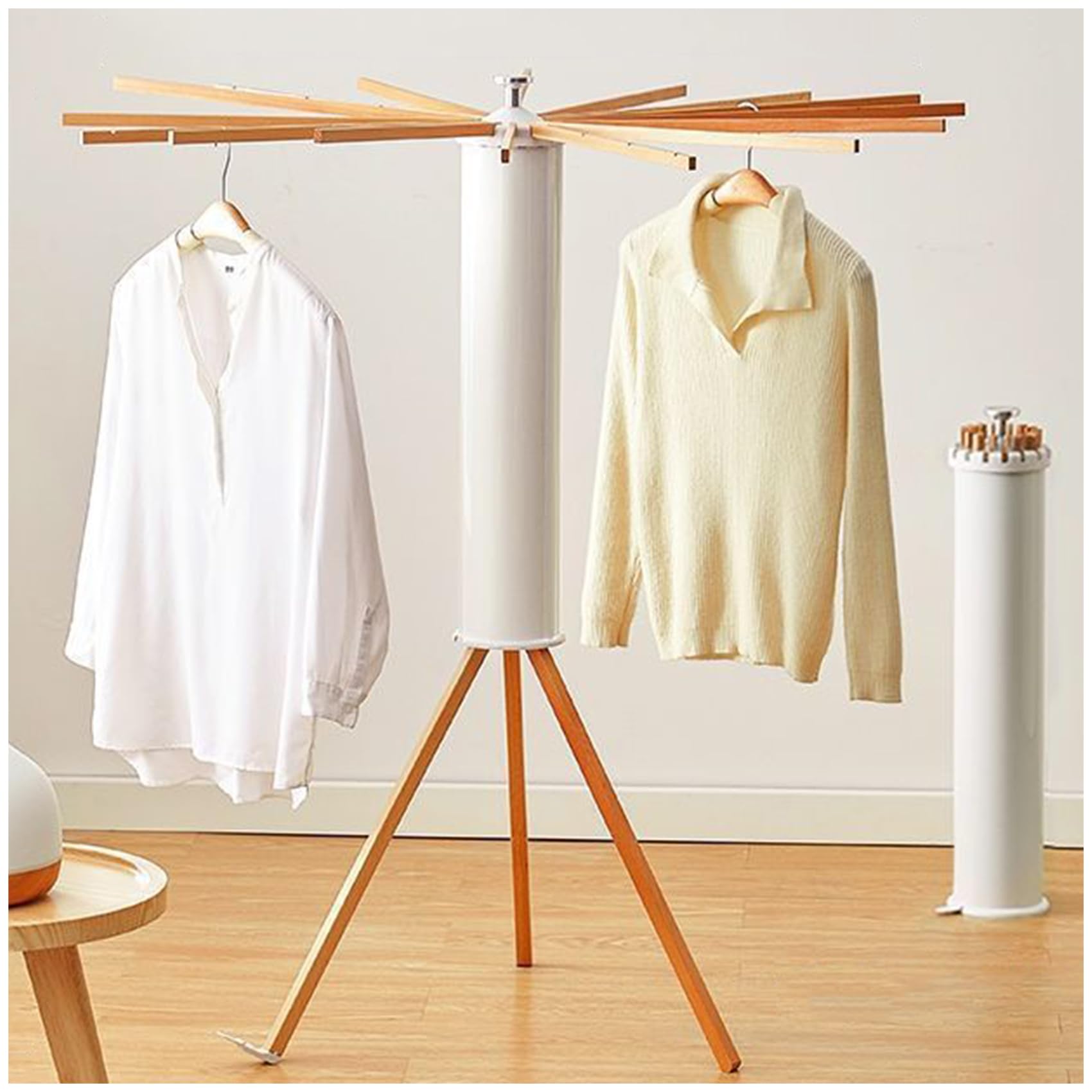 Amazon.co.jp : 洗濯物干し 室内物干し 折り畳み式 パラソル型 省