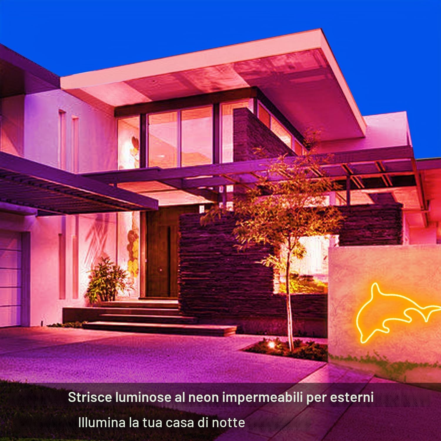 segrass Striscia LED al neon, DC 24 V, 40 m, RGB, telecomando tramite app, flessibile, impermeabile, per camera da letto, sala giochi, decorazione per esterni (2 rotoli da 20 m)
