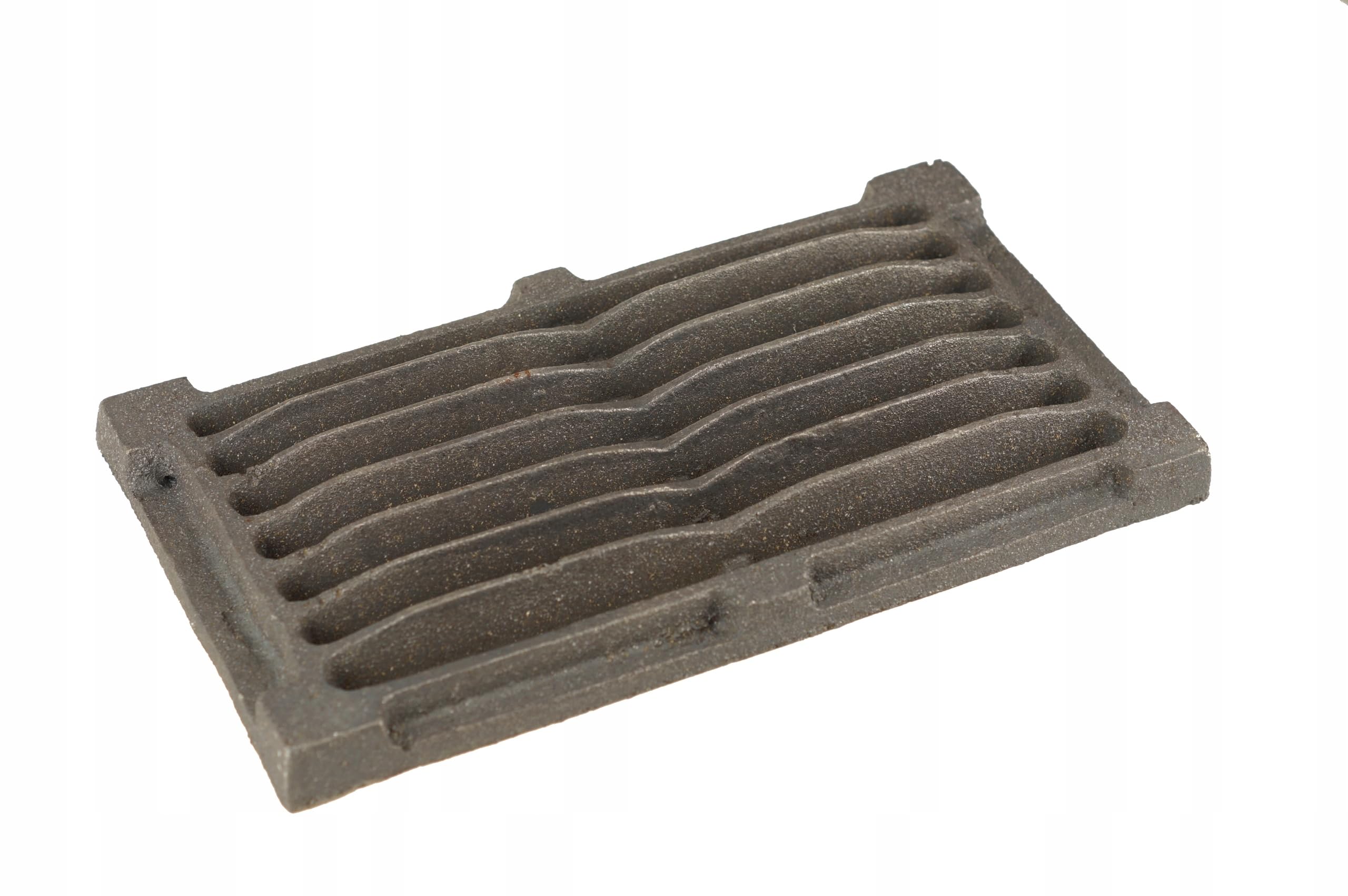 Griglia in ghisa per camino - struttura compatta per piccole stufe - resistente alle alte temperature per combustione efficiente e uso prolungato - 265 x 150 mm