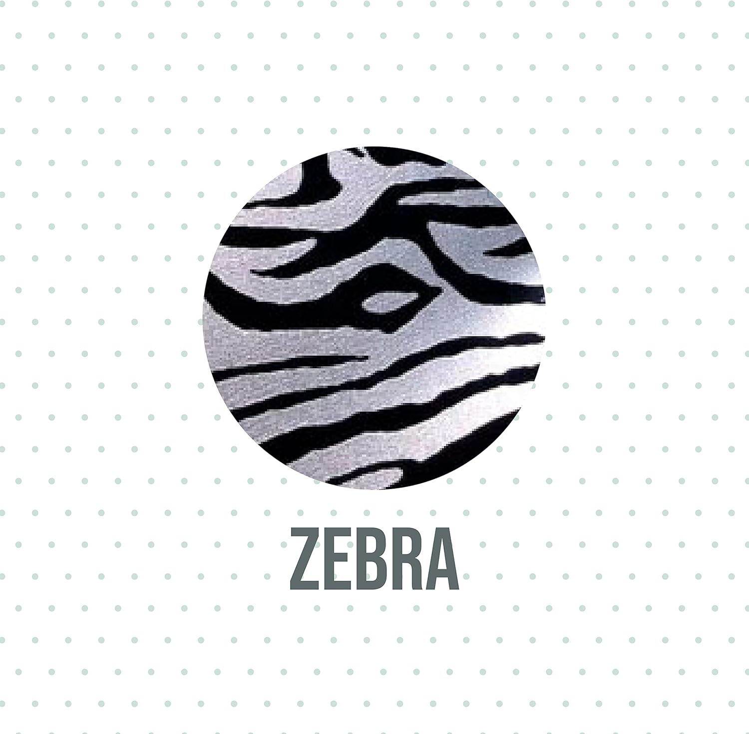 Stretchable Metallic & FOIL Heat Transfer Vinyl 20" Wide (Silver Zebra, 2 Yards)