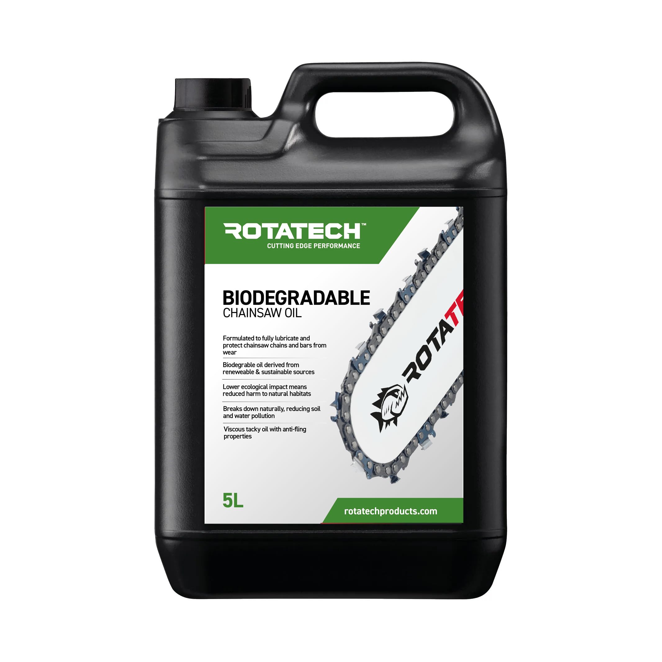 Rotatech Biodegradable Chainsaw Bar & Chain Oil 5L 5 Litre
