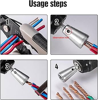 Excefore Wire Twister Tool, 2 PCS Wire Cap Nut Twister, Wire