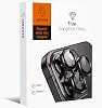 URUCHI Kamera Lens Koruyucu, Safir Cam, Alüminyum Alaşım Çerçeve, Kolay Kurulum, HD Kalite, Güçlü Yapışma, Çubuk Sökme Aparatlı (Siyah, IP 12 Pro Max)