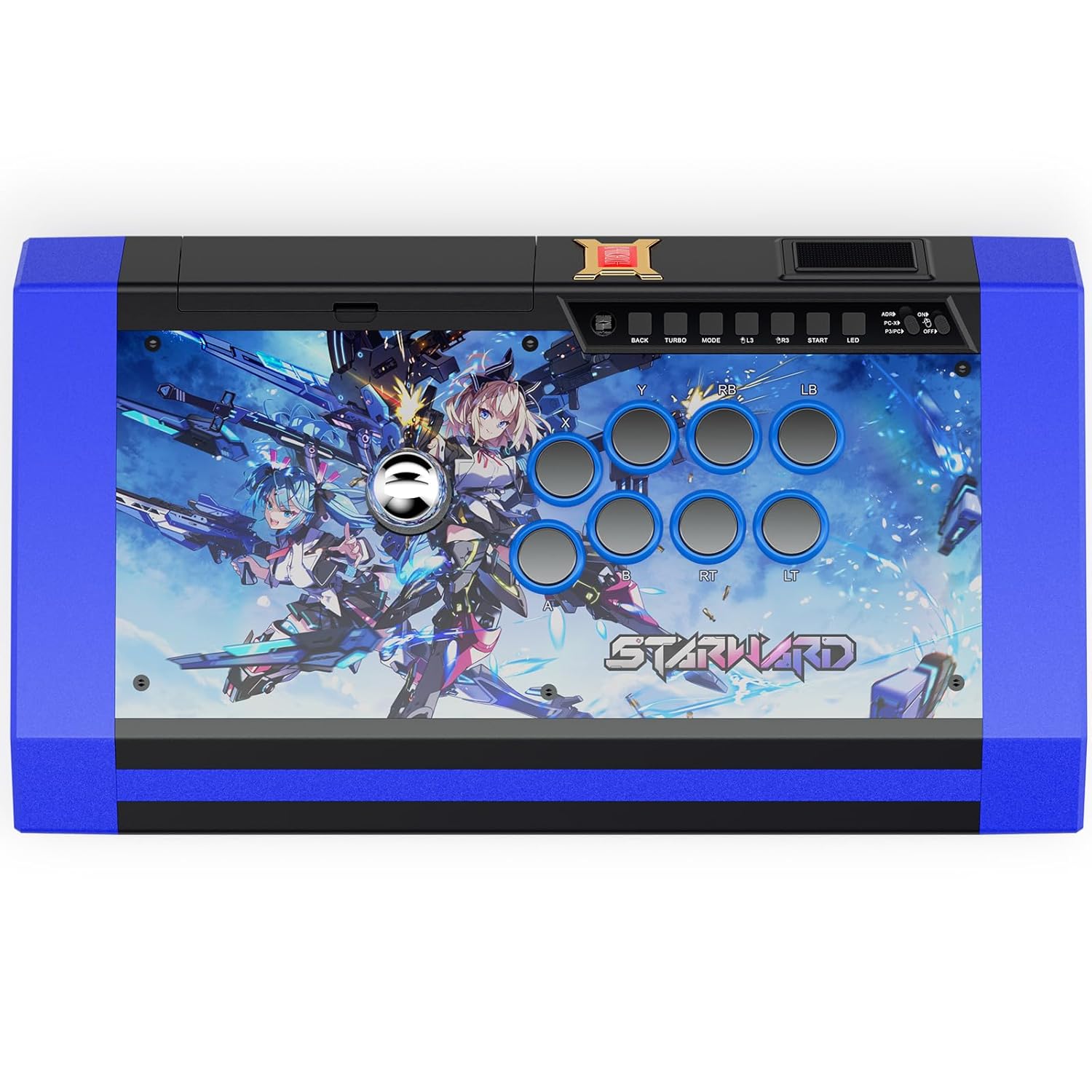 qanba Q3 Obsidian Arcade Joystick StarWard Edition for PC Quumba Q3 Obsidian Arcade Joystick Star Wings Edition (PC Compatible) Game Exclusive Theme Background Name Card Character Sticker Bonus