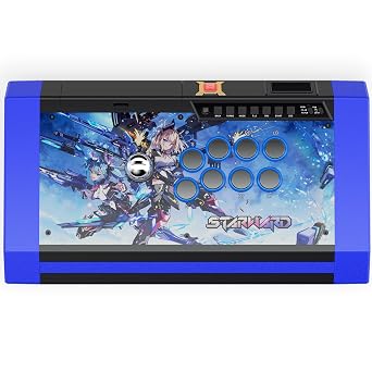 qanba Q3 Obsidian Arcade Joystick StarWard Edition for PC Quumba Q3 Obsidian Arcade Joystick Star Wings Edition PC Compatible Game Exclusive Theme Background Name Card Character Sticker Bonus