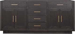 Bell+Modern Shelter 72 in. W X 22 in. D Brown Oak Double Bath Vanity Cabinet Without Countertop