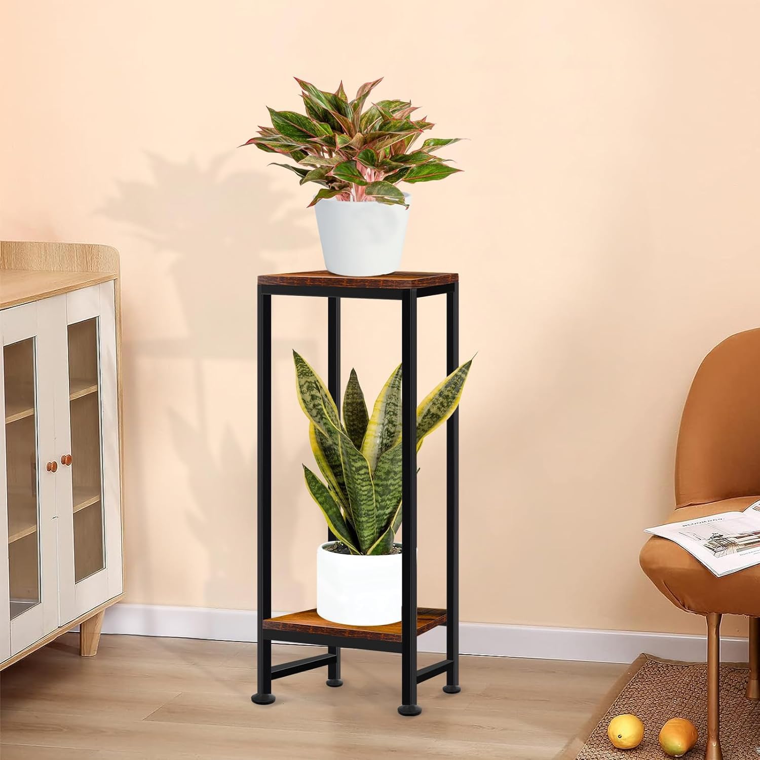 ANASIA HANDICRAFTS Plant Stands for Indoor Outdoor Plants, 2 Tier Heavy Duty Plant Shelf 31" Metal Plant Stand Modern Corner Flower Stand for Patio, Living Room, Balcony (Black) (B0CY7GFWFR) Amazon Price History, Amazon Price Tracker