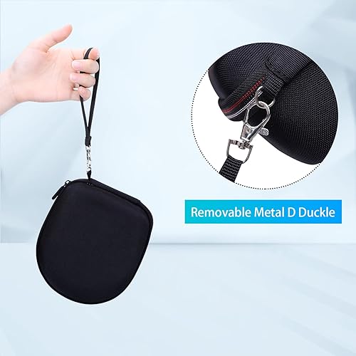 Vista 5 de Funda de auriculares para niños compatible con Elecder i37 / Noot K11 / iClever BTH12 / HS19 / BTH26 / JoySpark-T5 / Candy Bila BH03 / negro