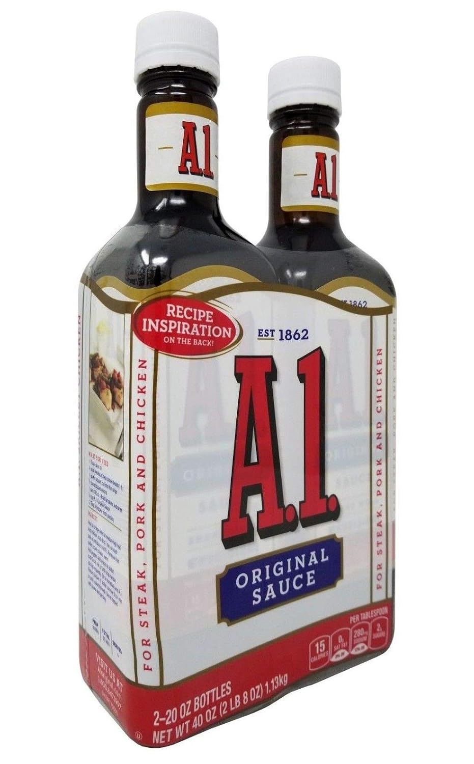 A1 Original Sauce for Steak, Pork & Chicken, 20 oz x 2 Bottles image 5