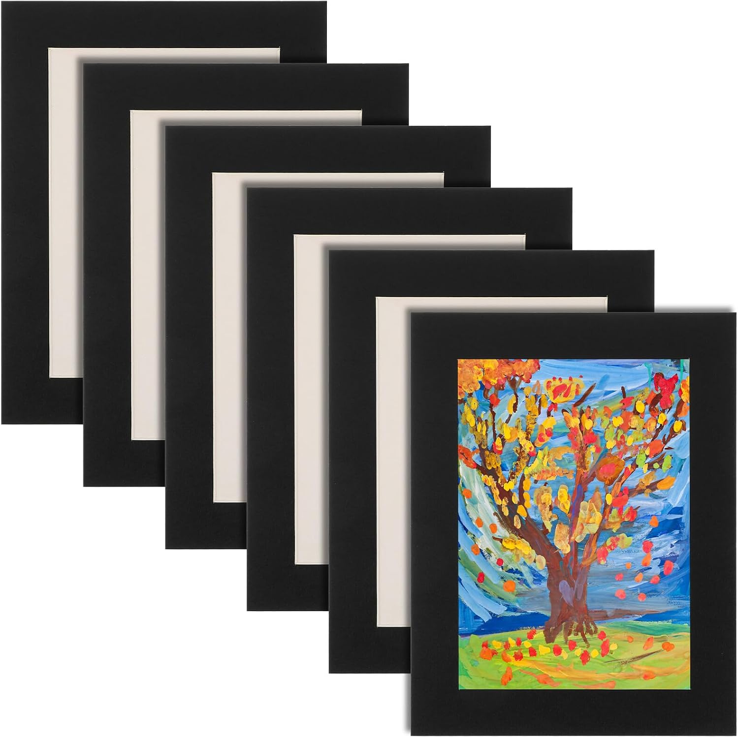 TOYZFRIENDY 6Pcs Artwork Display Frames Set Peel and Stick Wall Photo ...