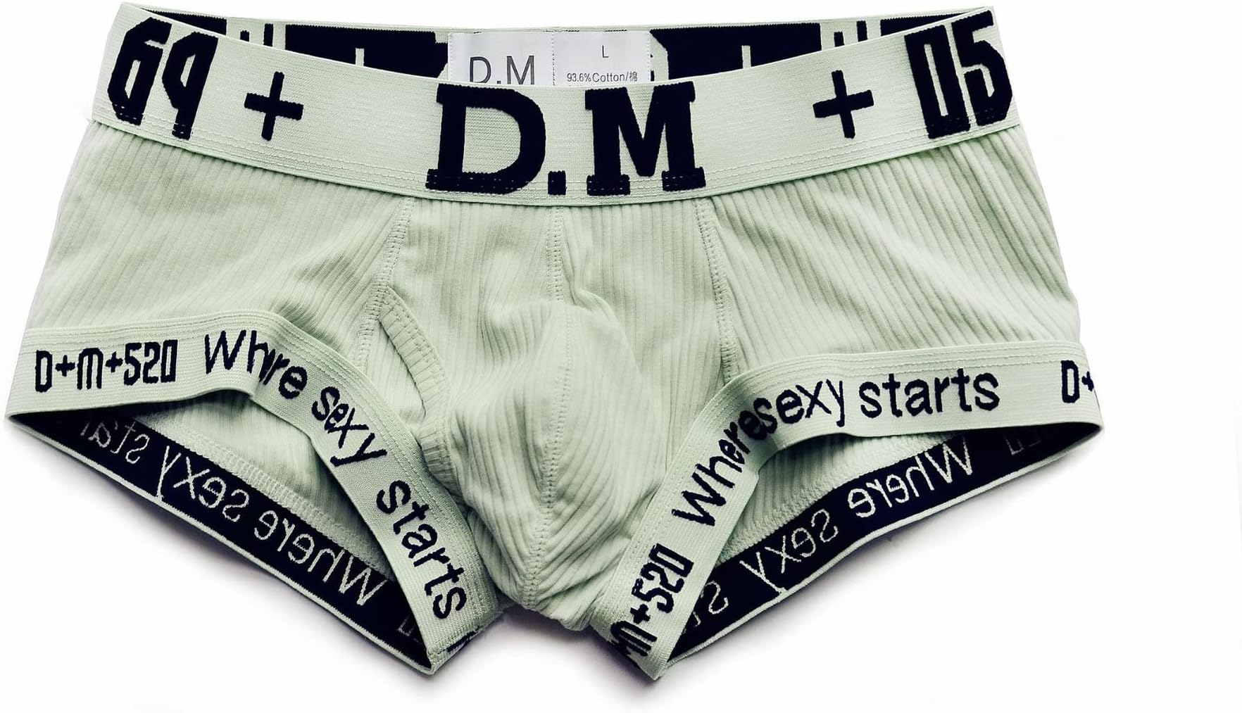D.M Men's Underwear Trunks Briefs Cotton Fashion Low Rise Comfortable Underpants