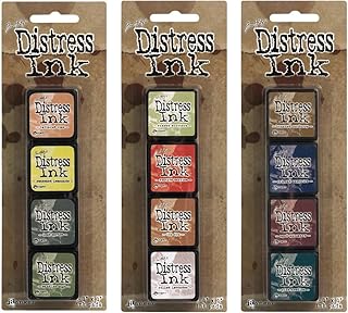 Ranger Tim Holtz Distress Mini Ink Pad Kits - #10, #11 and #12 Bundle