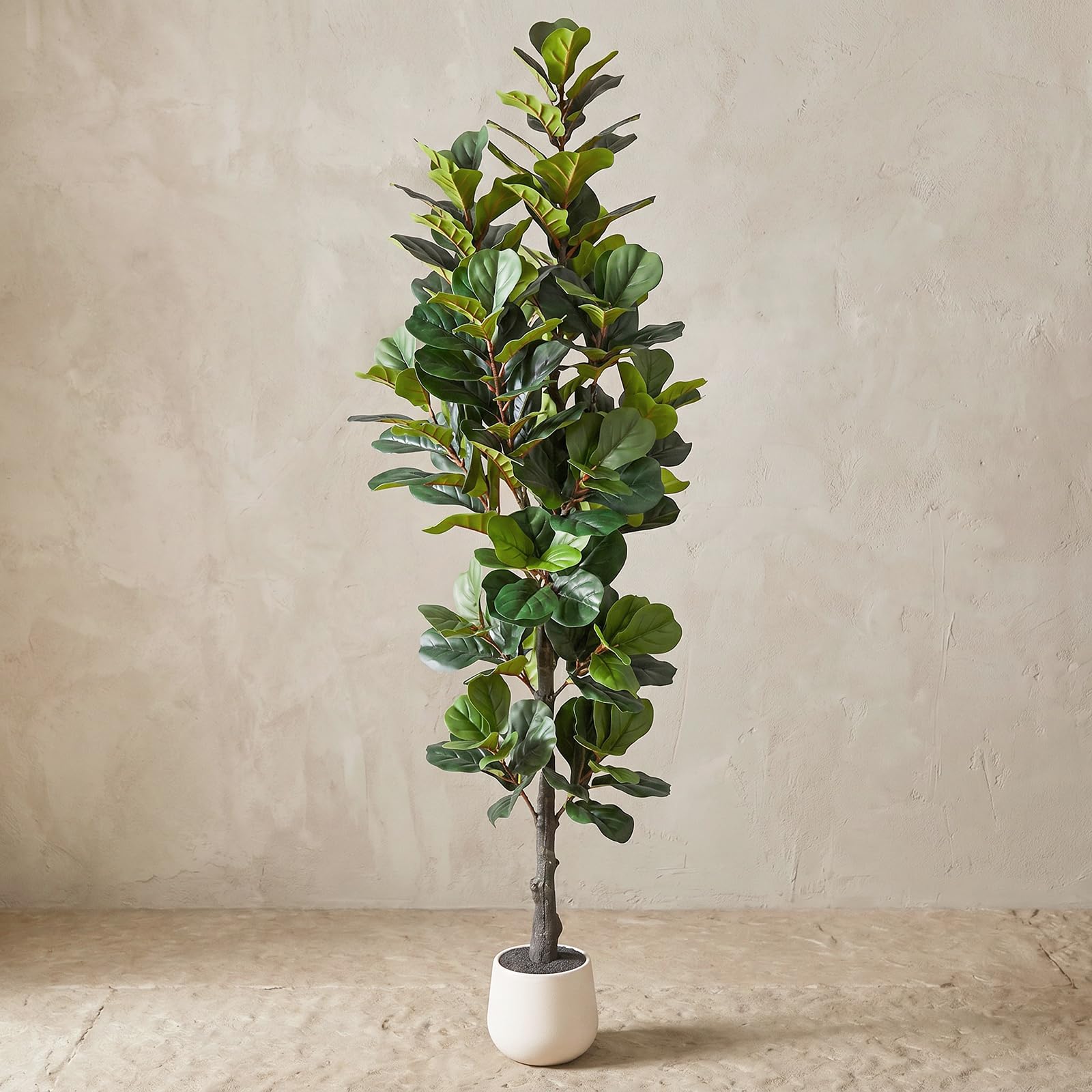 Photo 1 of Quirlory 6FT Dense Fiddle Leaf Fig Tree, Tall Artificial Plant Indoor