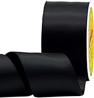 Vista 124 de Cinta de satén plateada de doble cara de 1-1/2 pulgadas x 50 yardas, cinta plateada de poliéster para envolver regalos, muy adecuada para bodas