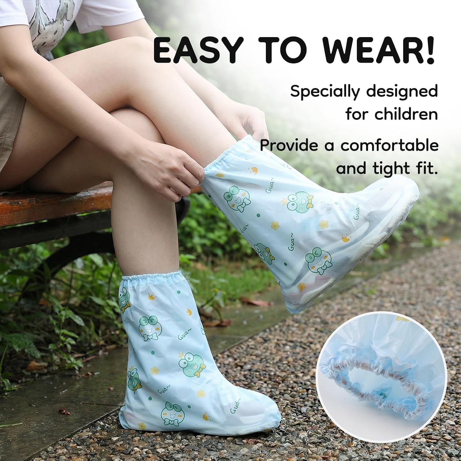 20Pcs Waterproof Shoe Upper Protector,Outdoor Shoe Protection Cover, M Size image 5