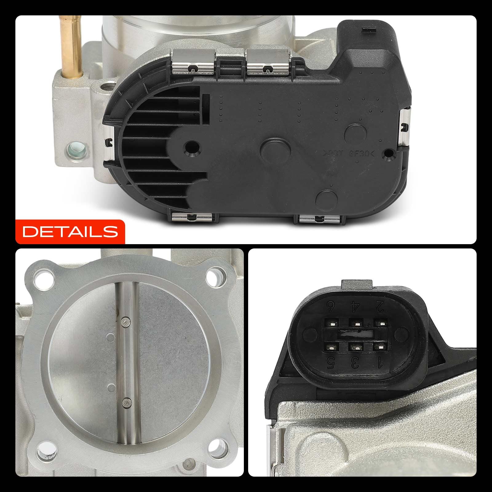 Frankberg Drosselklappenstutzen Benzin Kompatibel mit Leon 1M1 2.8L 2001-2006 Toledo II 1M2 2.3L 1998-2003 Bo.ra 1J2 2.3L 2.8L 1999-2005 New Beetle 1C1 9C1 Replace# 0280750097