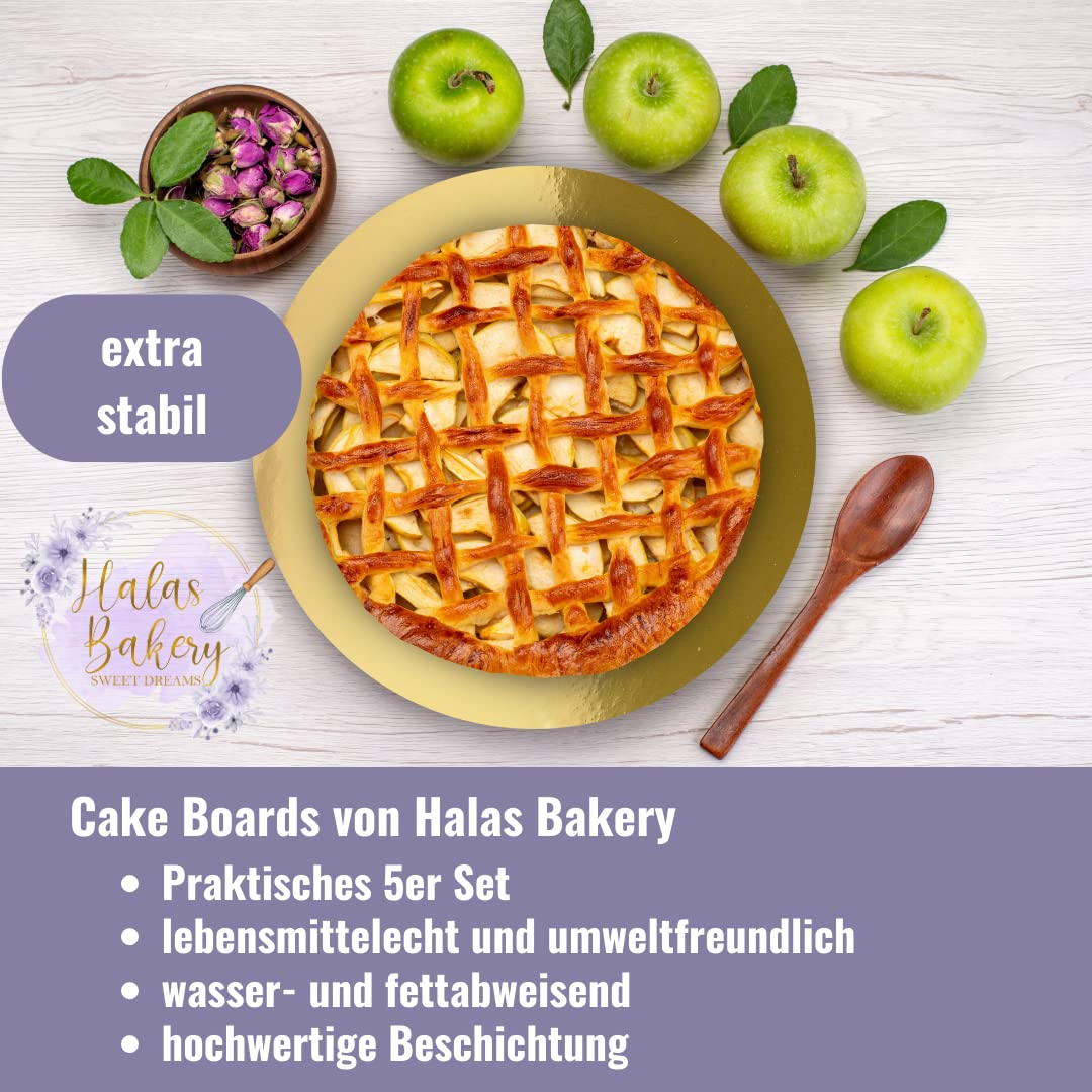 ZOENHOU 50 Stück Runde Cakeboards 20 Cm – Aus Lebensmittelechter Pappe, 1 Mm Dick, Für Kuchen & Gebäck