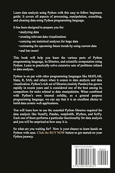 Python for Data Analytics: A Beginners Guide for Learning Python Data Analytics from A-Z