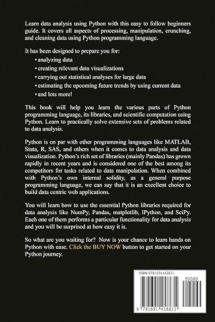 Python for Data Analytics: A Beginners Guide for Learning Python Data Analytics from A-Z