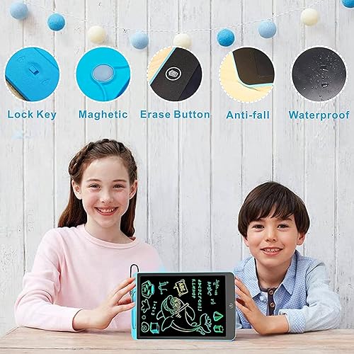Miniatura 2 de Beipegin Tableta de escritura LCD para niños almohadilla para garabatos de 12 pulgadas y almohadilla de dibujo de pantalla colorida pizarra