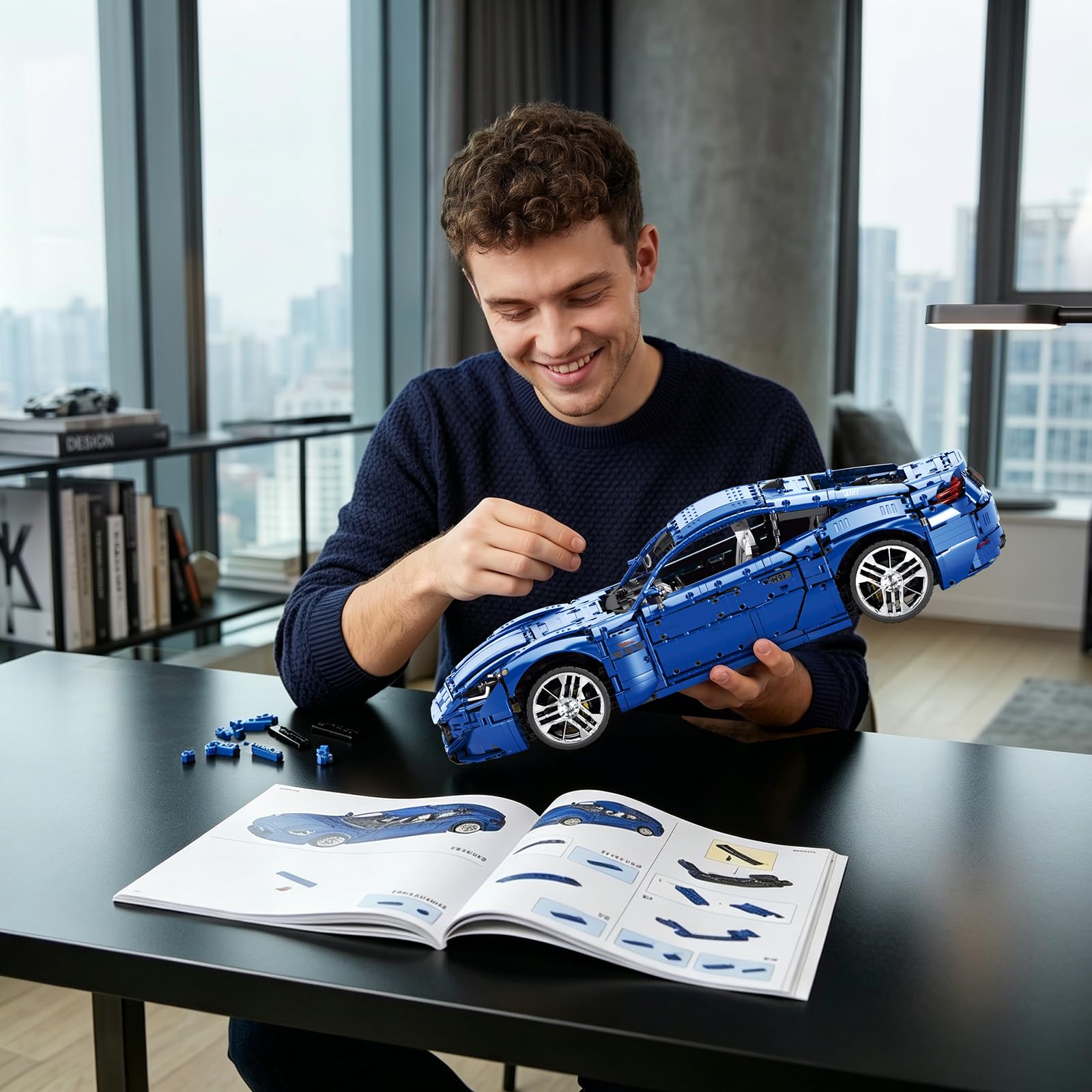 Reobrix Maserati GranTurismo Set de Construcción de Coche para Adultos