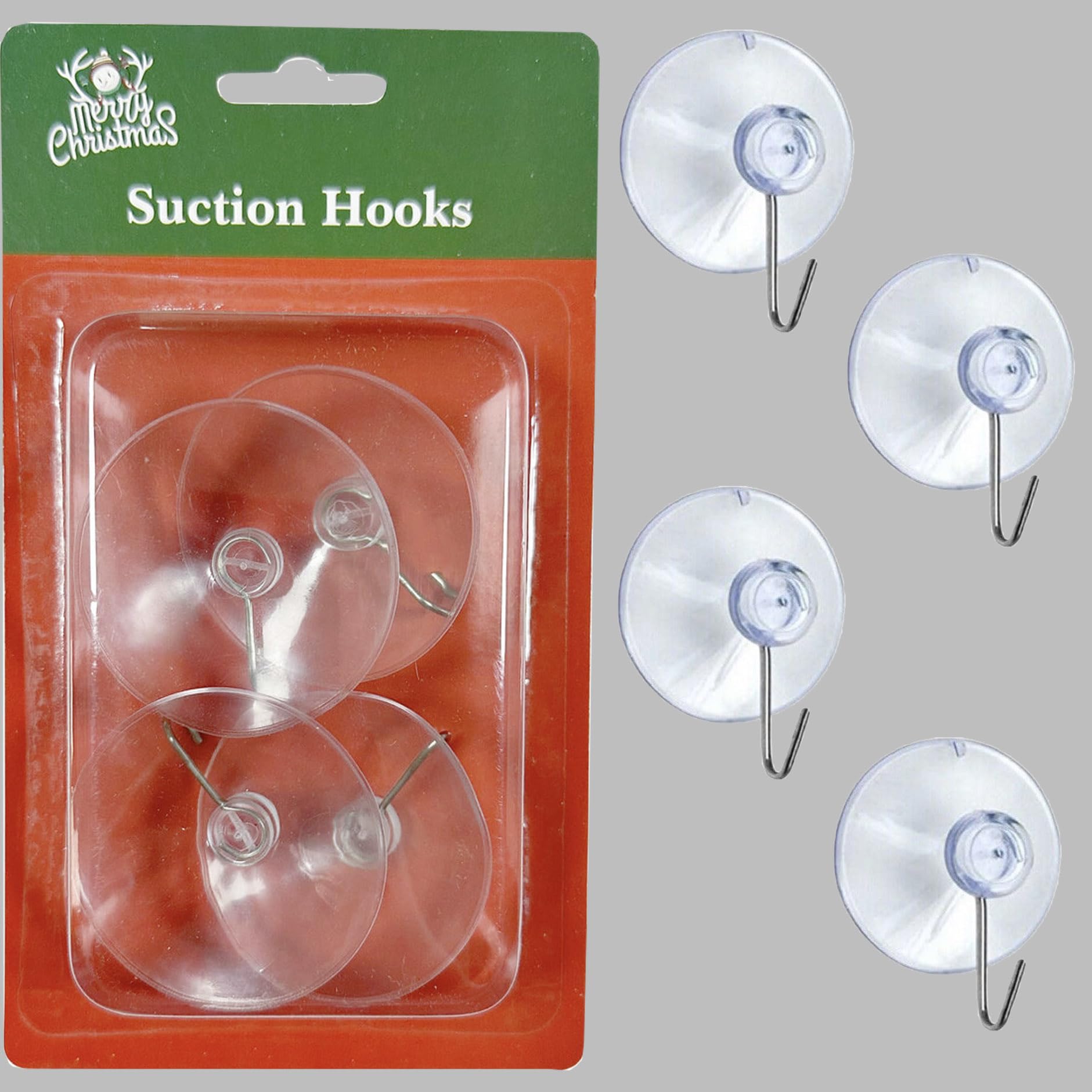 SHATCHI 24Pcs Heavy Duty Suction Hooks, 53mm, Multi-Purpose Reusable Suction Hooks for Kitchen Bathroom, Office - Image 4