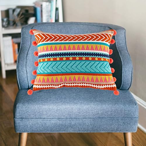 Miniatura 7 de Fundas bohemias para sofá, dormitorio, sala de estar, 13.8 x 17.7 in