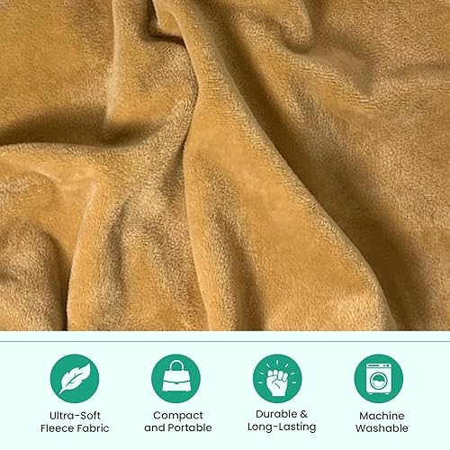 Miniatura 5 de Manta de seguridad para bebé, manta de forro polar suave de 18 pulgadas de alto para niños y niñas, manta calmante para bebé con animales de peluche