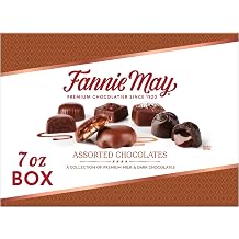 Fannie May, Milk and Dark Chocolate Holiday Gifts, Assorted Chocolates, Chocolate Gift Box, 7 oz