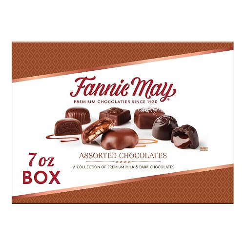 Fannie May, Milk and Dark Chocolate Holiday Gifts, Assorted Chocolates,