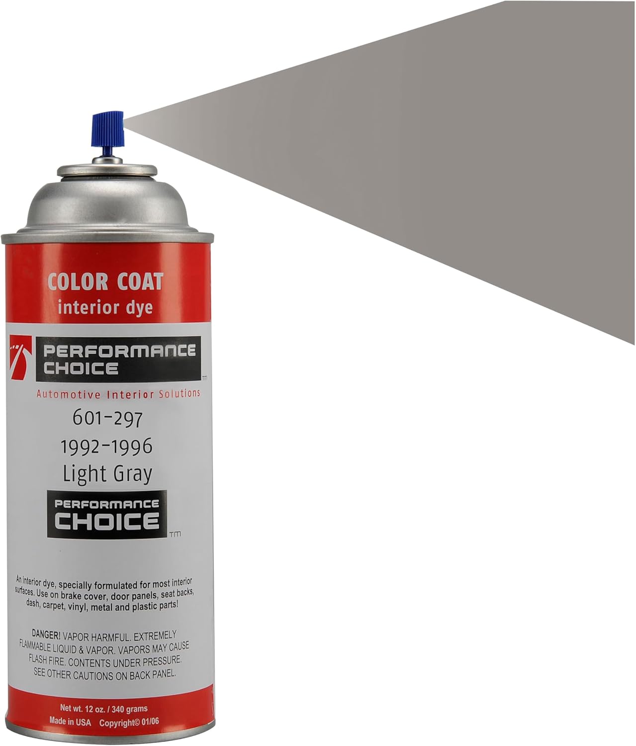 1992-1996 Corvette C4 Light Gray Color Coat Interior Refinish 12 oz Aerosol