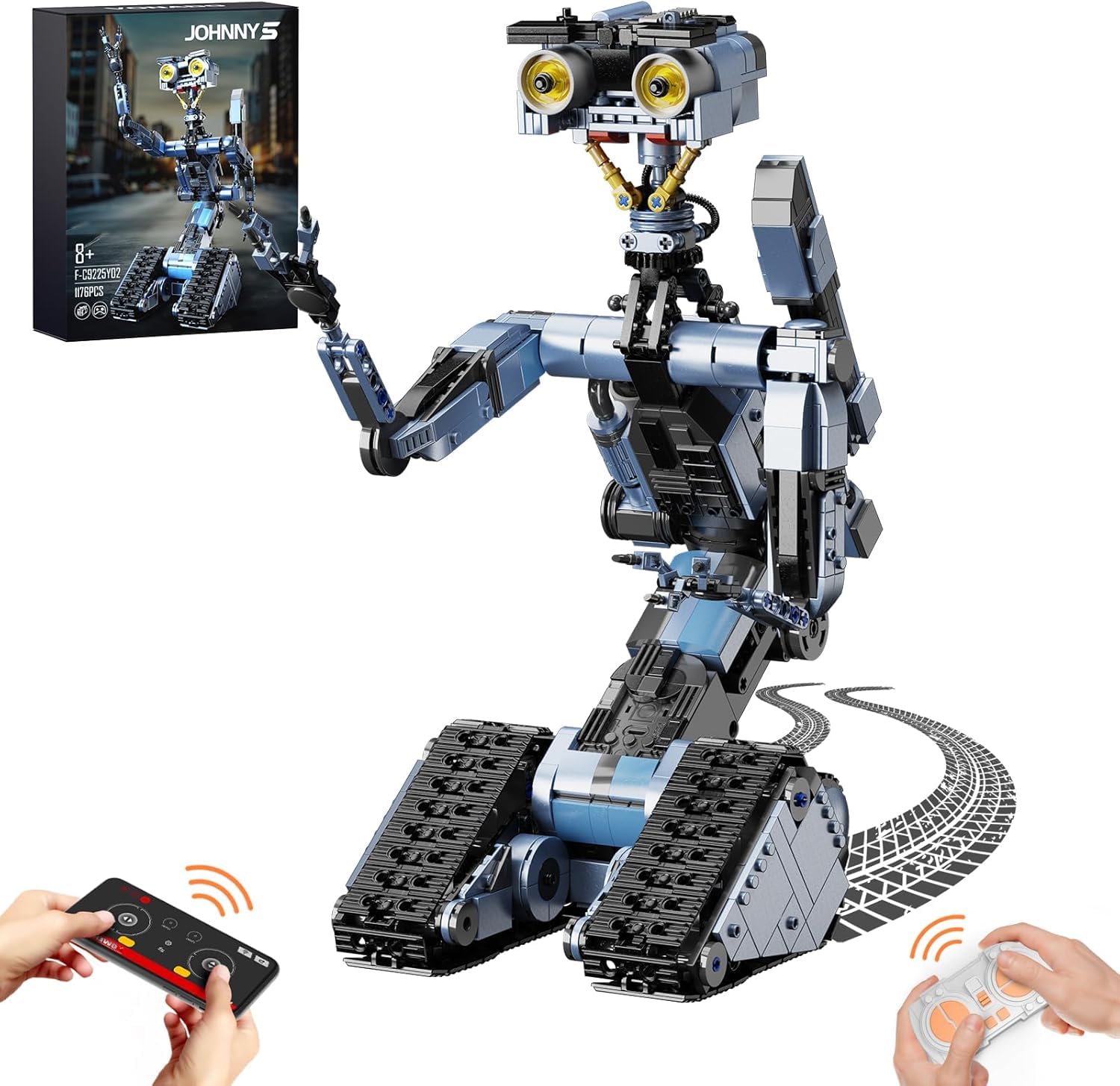 VONADO Johnny 5 Robot Building Set assembled model