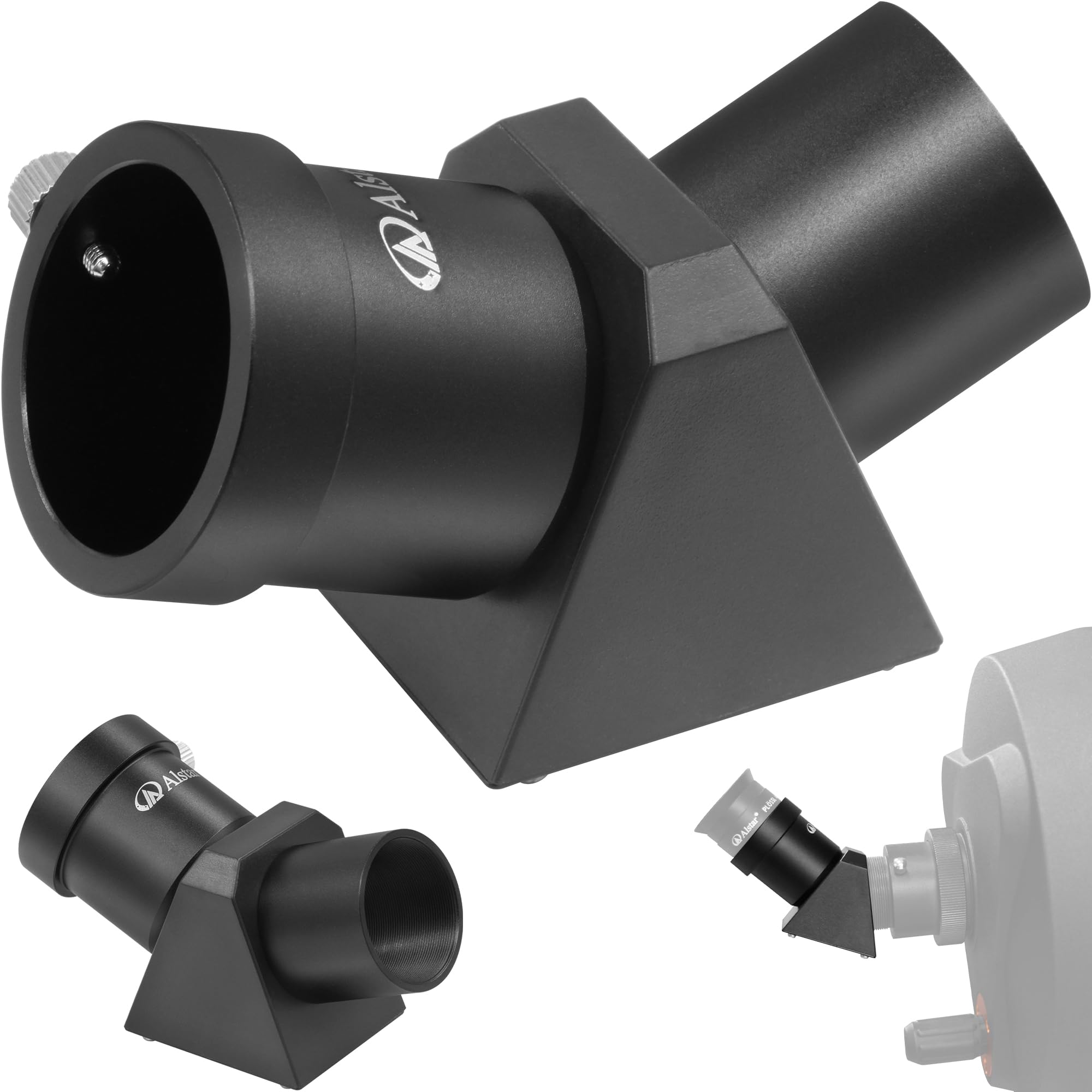Alstar 1.25" 45-Degree Diagonal Prism Optical Prism Inside Rather Than a Mirror which Makes Your Image Clear and Sharp