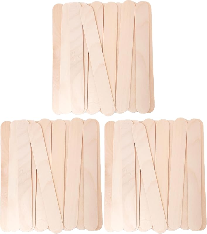 Makerstep Espátulas de Madeira para Cera 15,24 cm x 1,78 cm, Pacote com 300