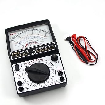 Fielect Digital Multimeter with DC AC Voltmeter Ohm Volt Amp Multi Tester for Voltage, Current, Resistance, Diode with Test Probes