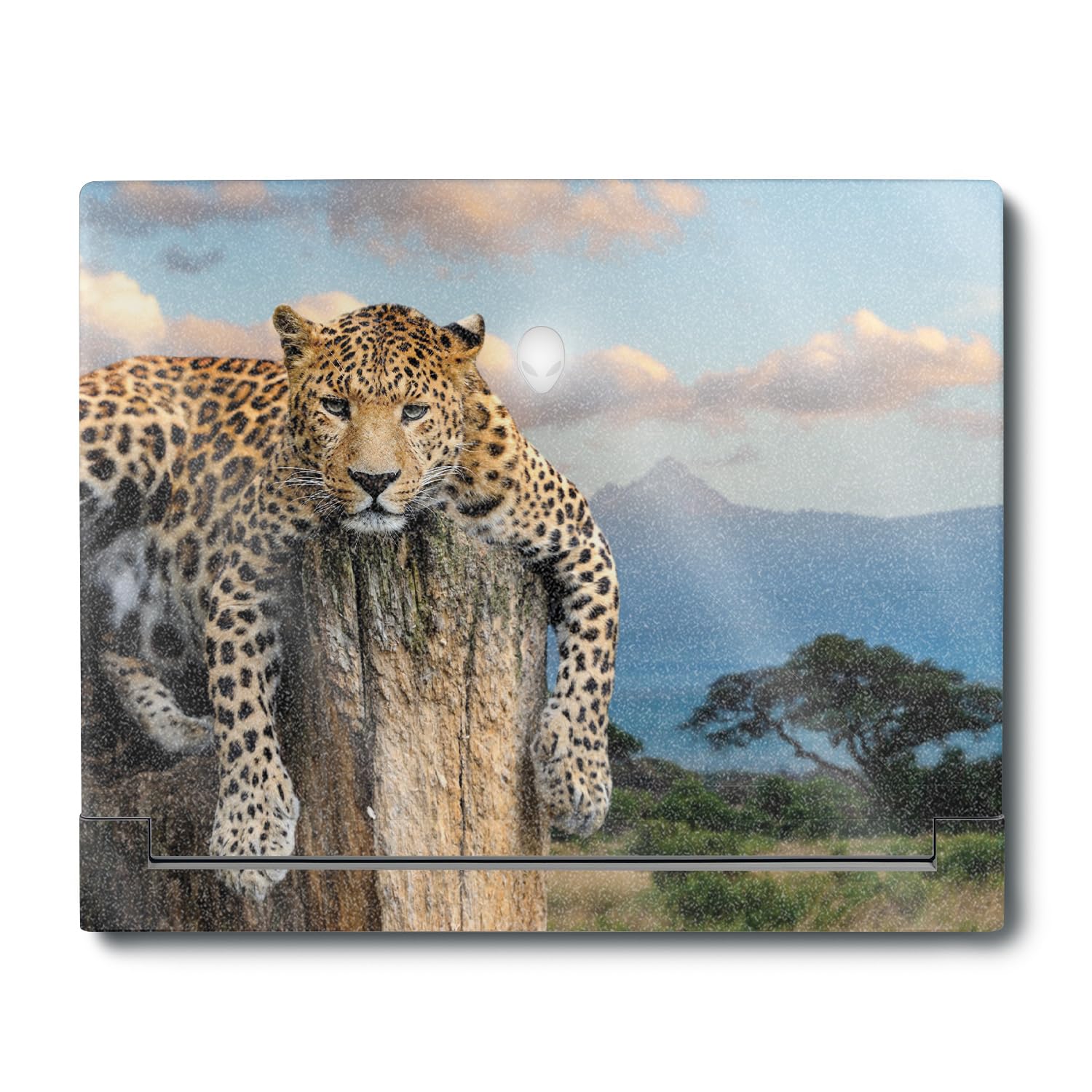 MightySkins Glossy Glitter Skin Compatible with Alienware X16 R1 (2023) Full Wrap Kit - Chill Leopard | Protective, Durable High-Gloss Glitter Finish | Easy to Apply &amp; Change Styles | Made in The USA
