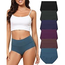 LEVAO Womens High Waist Seamless Underwear Full Coverage Brief No Show Panties Sexy Comfortable Pantie Multi Pack S-XXL
