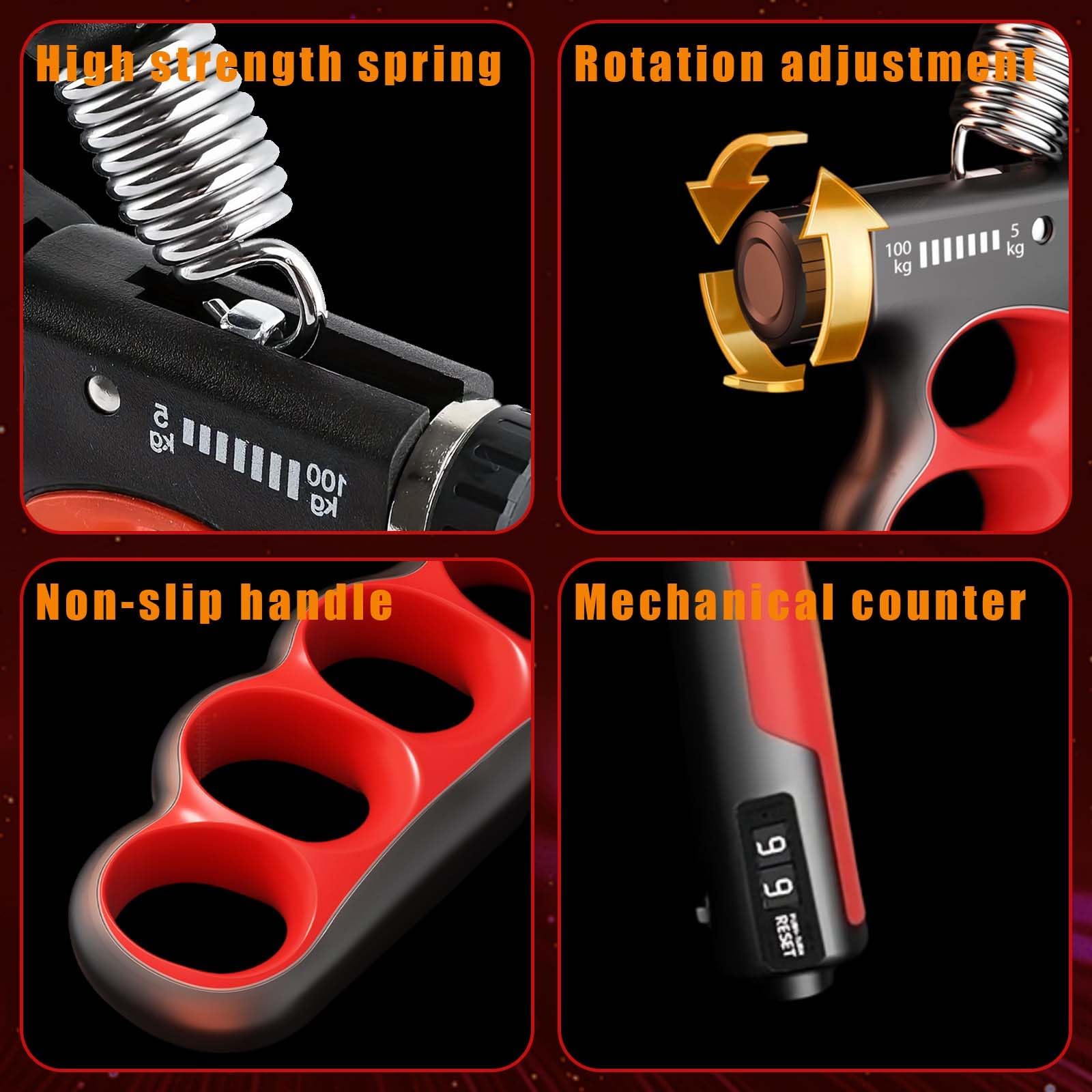 Fortifiant Des Doigts, Entraîneur De Force De Préhension Réglable En