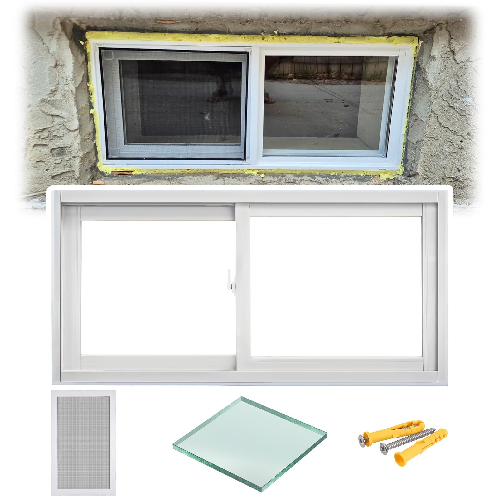 Ventana de vidrio templado para cobertizos de jardín, ideal para mejorar el aire de tu espacio