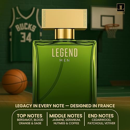 Miniatura 5 de Liberty Perfume Leyenda de lujo para hombre (3.4 fl oz3.4 oz), Eau De Parfum (EDP), fabricado en Francia, olor de larga duración, notas orientales y