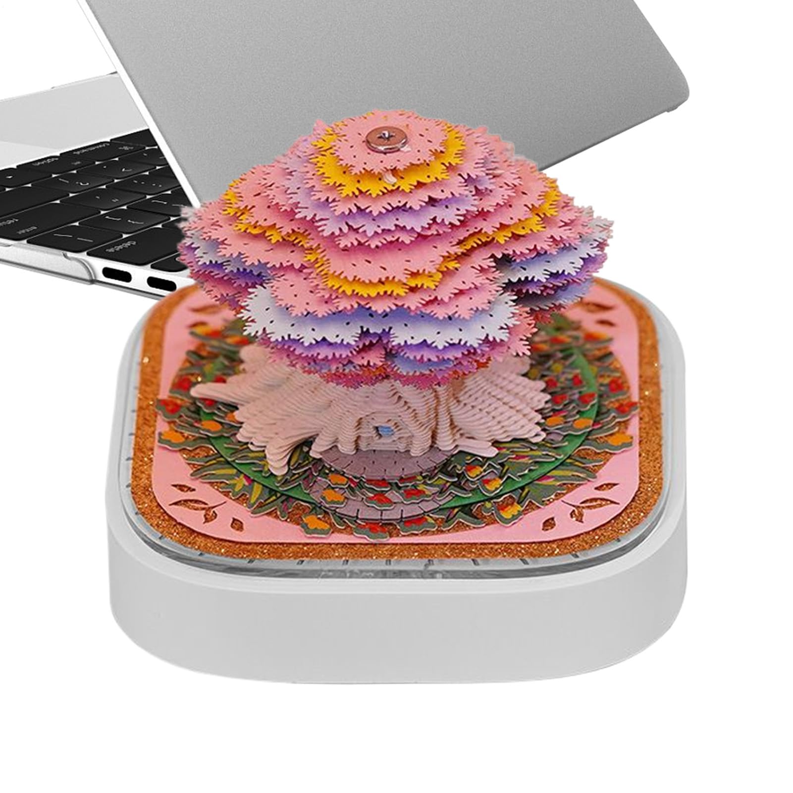 Bloc-notes 3D calendrier cabane dans les arbres bureau - 8